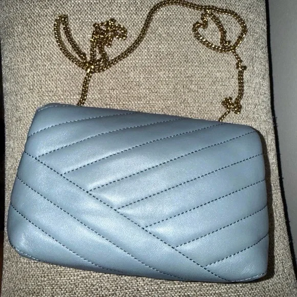 $428 TORY BURCH Rainwater KIRA CHEVRON MINI BAG Crossbody - Picture 9 of 11